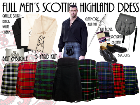 Men's Highland Kilt Outfits