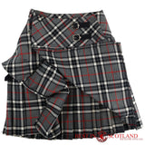 Ladies' Grey Tartan Billie Kilt - Mid-Length Skirt - Skirts -  - Best In Scotland - 3