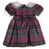 Girls' Purple & Gray Tartan Sunday Dress - Kids Clothing -  - Best In Scotland - 2