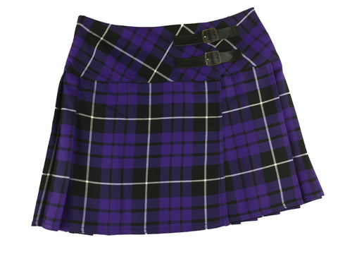 Girls' Purple and White Tartan Skirt - Kids Clothing -  - Best In Scotland - 1