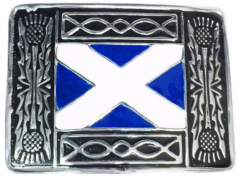 Saltire Kilt Belt Buckle - Belts -  - Best In Scotland