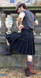 Mens' Snap Button Black Utility Kilt - Utility Kilts -  - Best In Scotland - 6