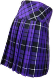 Ladies' Purple Tartan Billit Kilt - Mid-Length Skirt - Skirts -  - Best In Scotland - 5