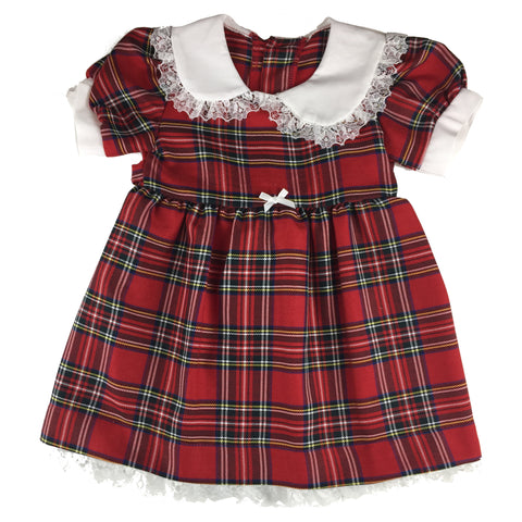Girls' Red Tartan Sunday Dress - Kids Clothing -  - Best In Scotland - 1