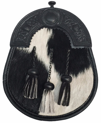 Black Cowhide Sporran - Accessories -  - Best In Scotland