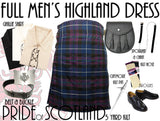 Pride of Scotland Tartan 8 Piece Highland Kilt Outfit Package - 5 Yard Kilts -  - Best In Scotland - 1