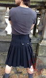 Mens' Snap Button Black Utility Kilt - Utility Kilts -  - Best In Scotland - 5