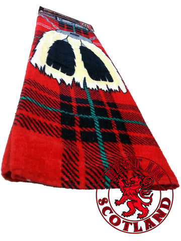 Red Novelty Kilt Towel - Gifts - Red - Best In Scotland
