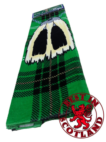 Green Novelty Kilt Towel - Gifts - Green - Best In Scotland